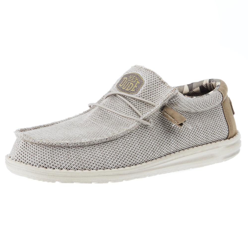 Hey Dude Men's Wally Sox Beige Casual Shoe