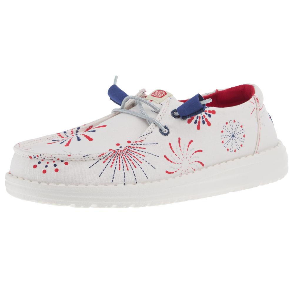 Hey Dude Womens Wendy Fireworks Casual Shoe